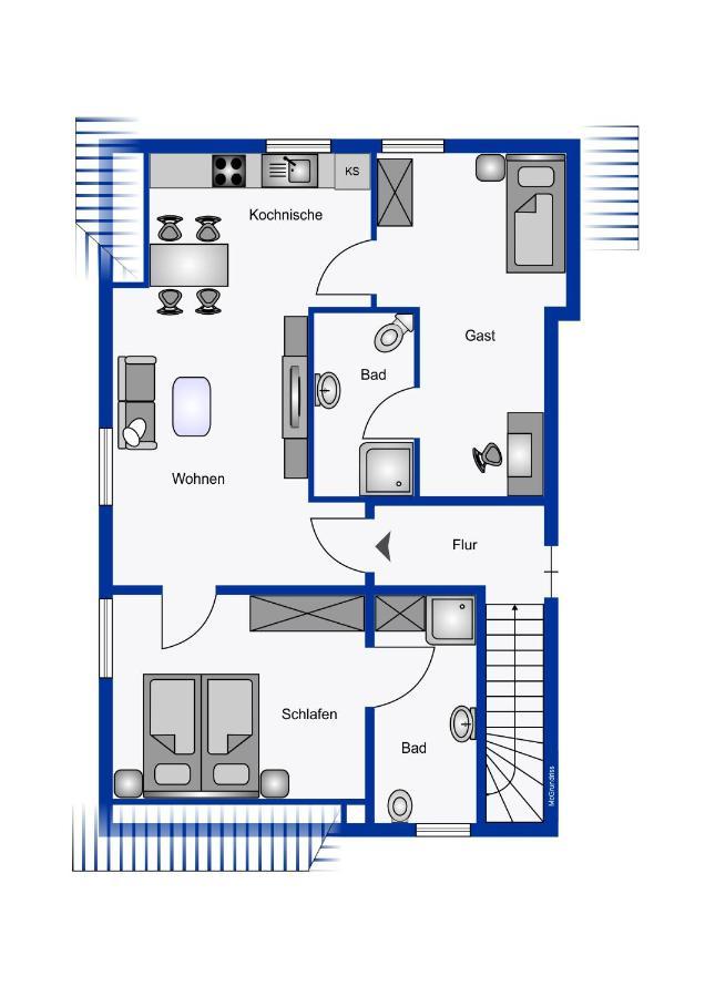 Ferienwohnung Klintum Oldsum Exteriör bild